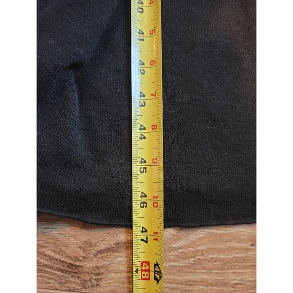 ZARA Prairie Style Midi Dress Women's Cottagecore Short Sleeve Sz XL Black - Picture 6 of 13